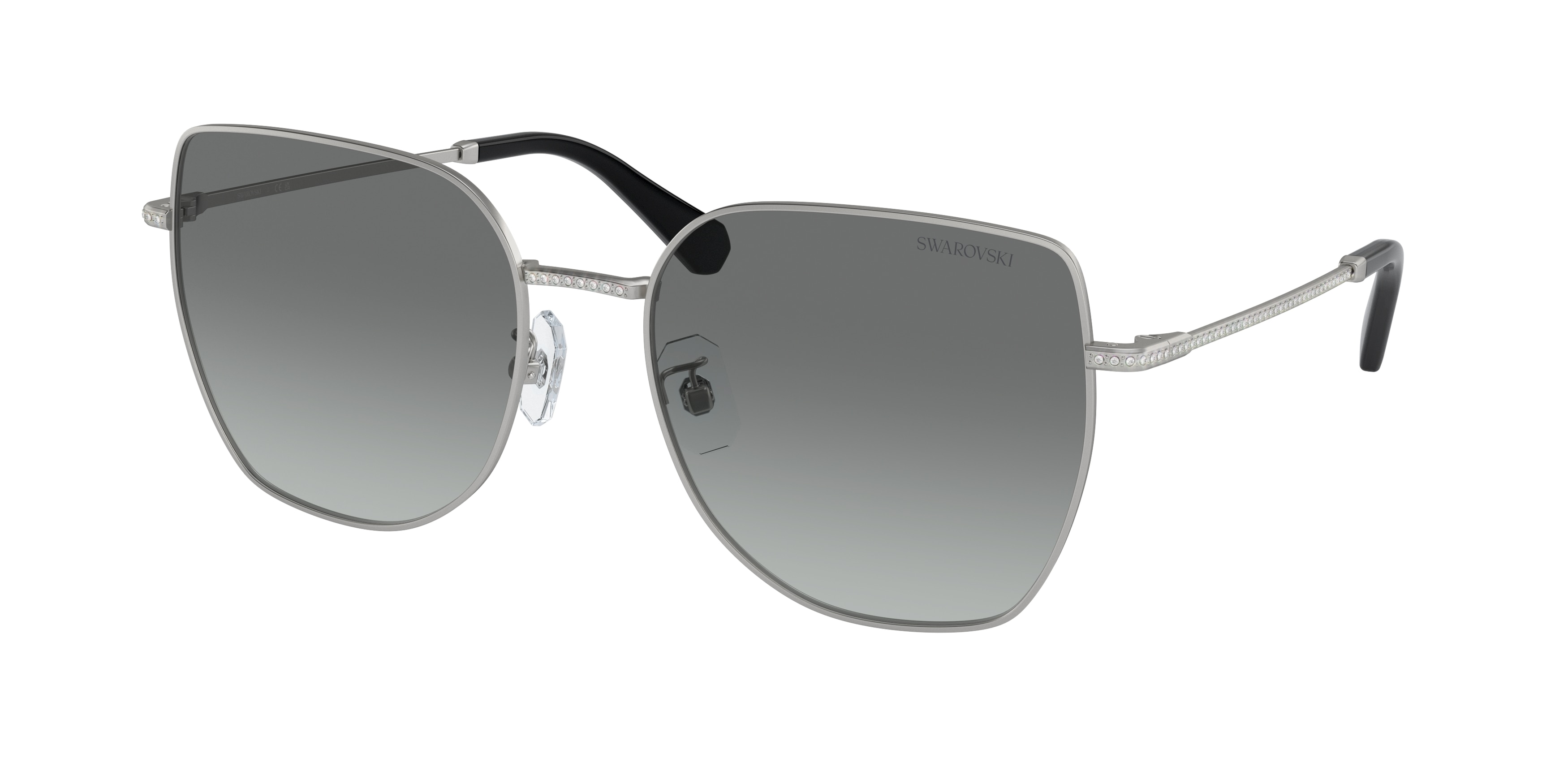 Swarovski SK7021D Asian Fit 400111 Women's Sunglasses Silver Size 59